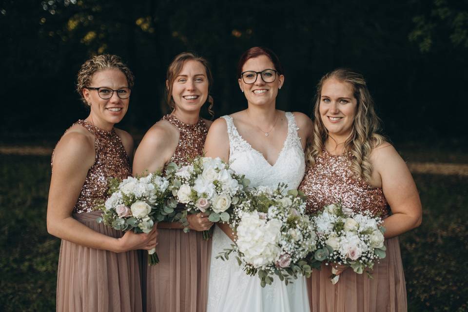 Bride and Makeup artist