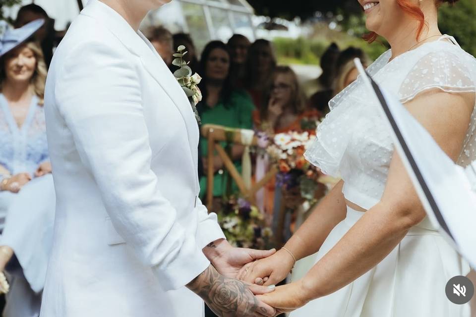 Beautiful garden wedding