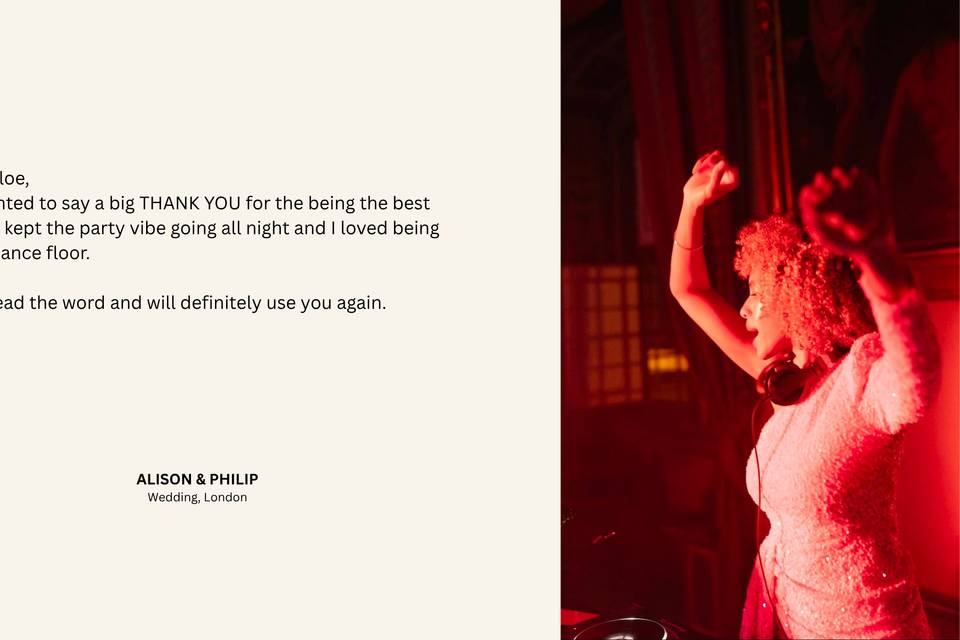 A&P Wedding Testimonial