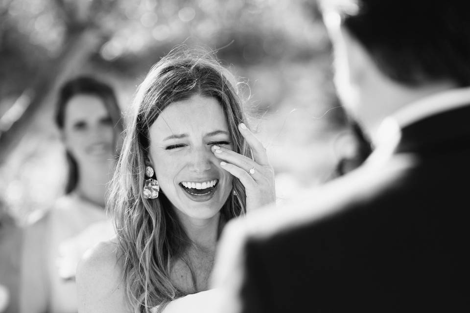 Tears during personal vows