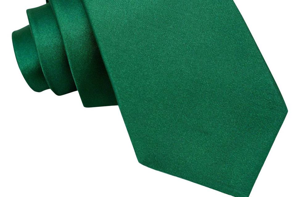 Extra long tie - emerald green