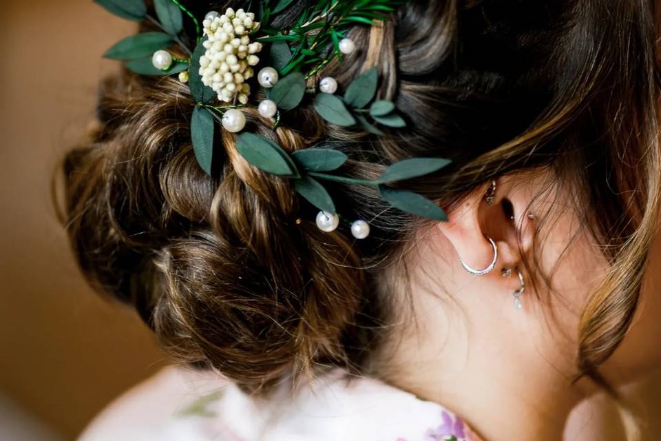 Bridesmaid textured bun