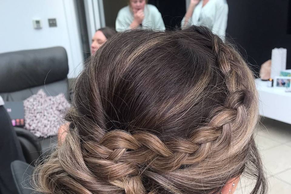 Gorgeous plaits and a bun