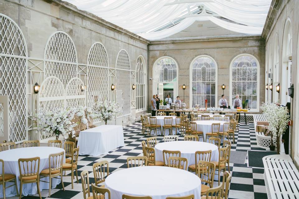 Canapes in the Orangery