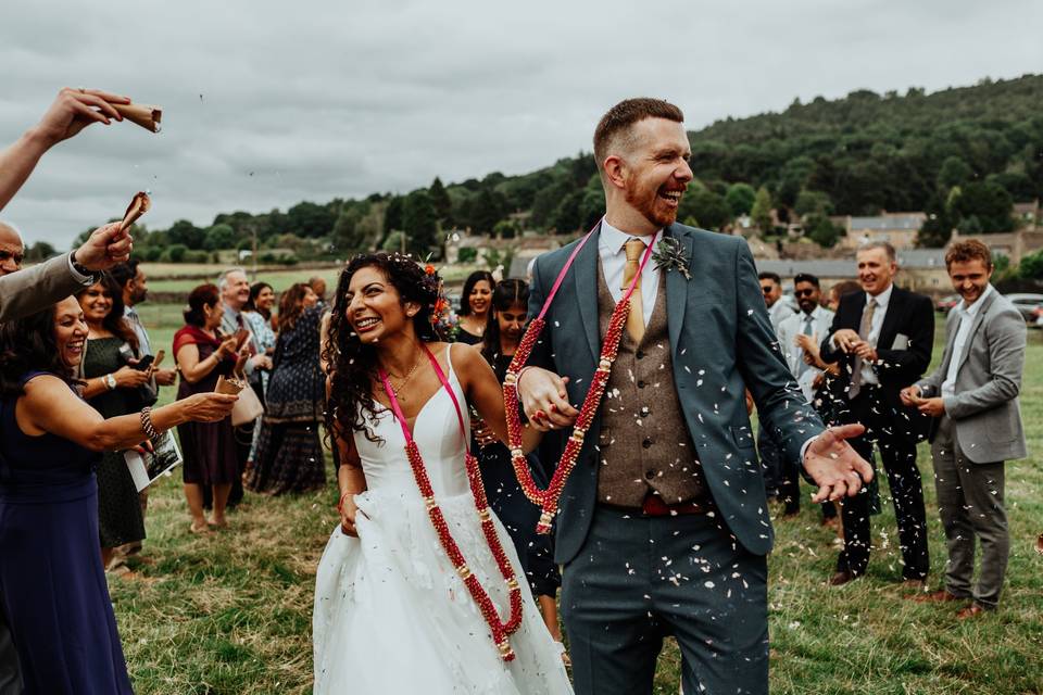 Bride and groom entrance