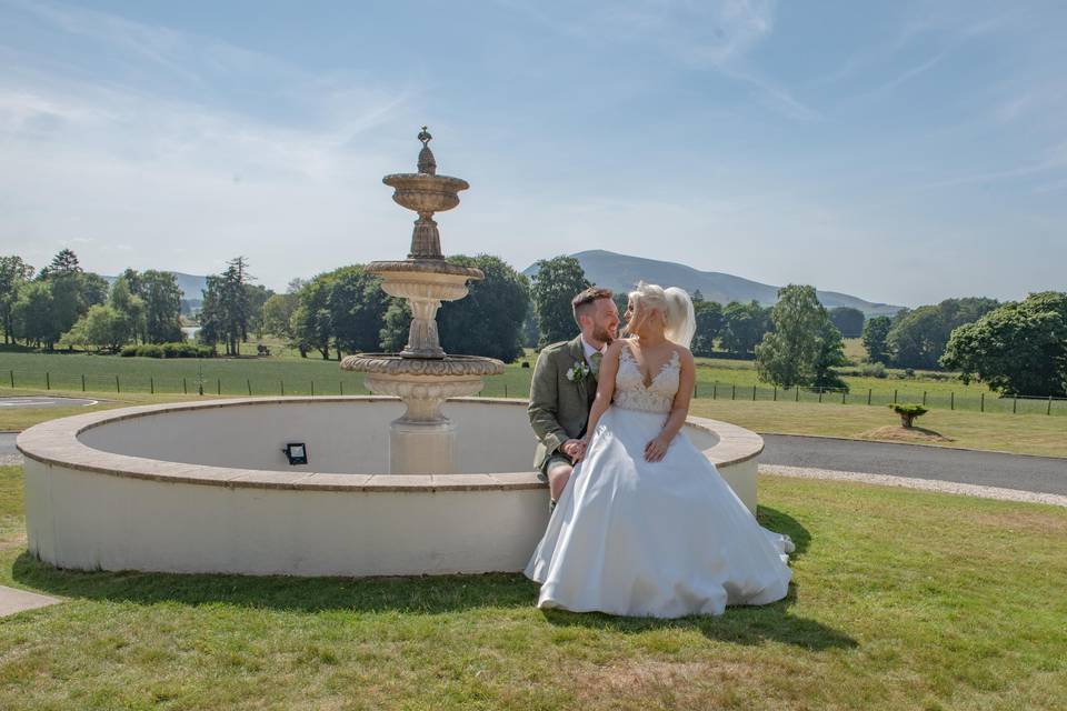 Scenic view of couple