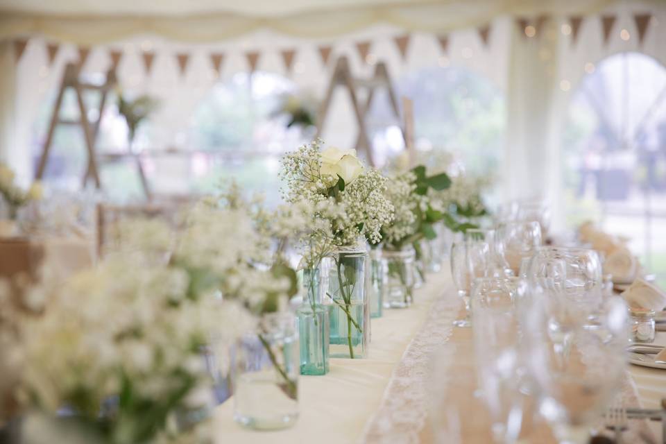 Rustic marquee styling