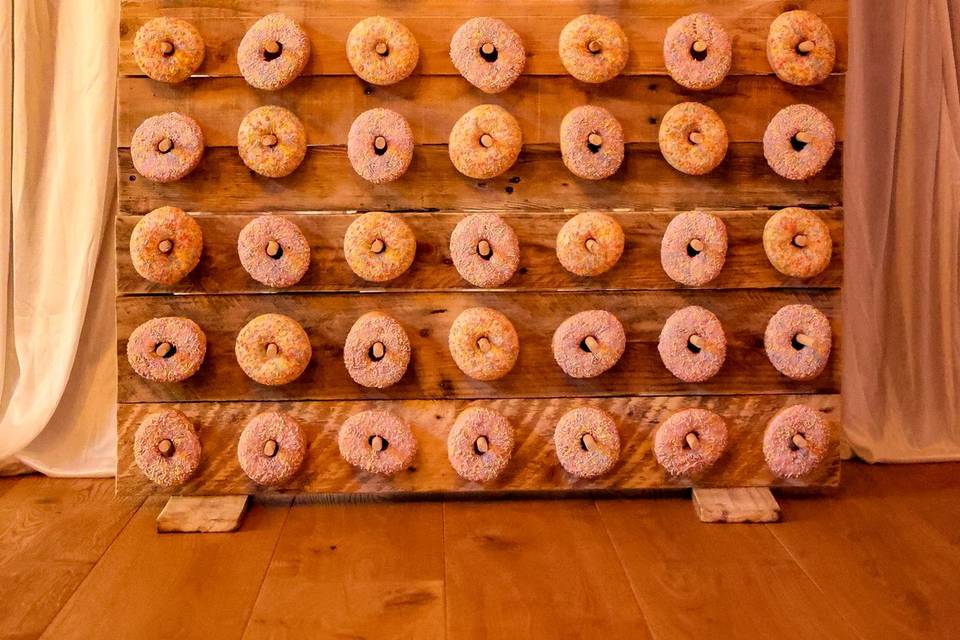 Rustic Donut Wall