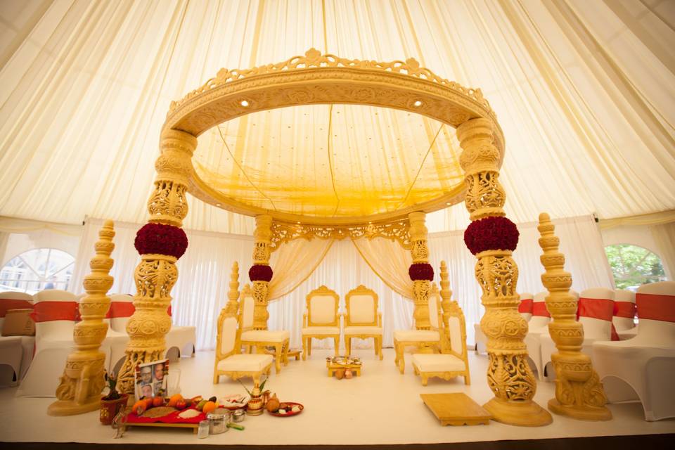 Stunning asian wedding mandap