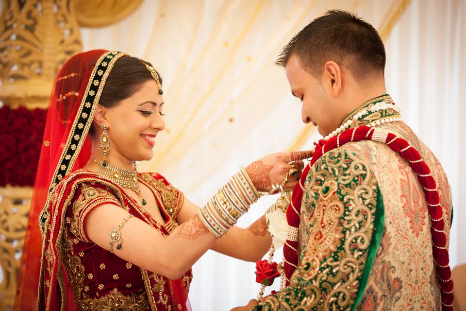 Beautiful asian wedding ceremony