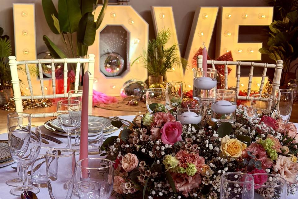 Candle centerpiece