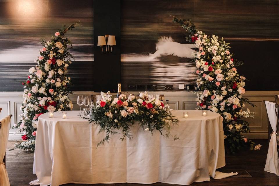 Top table flowers