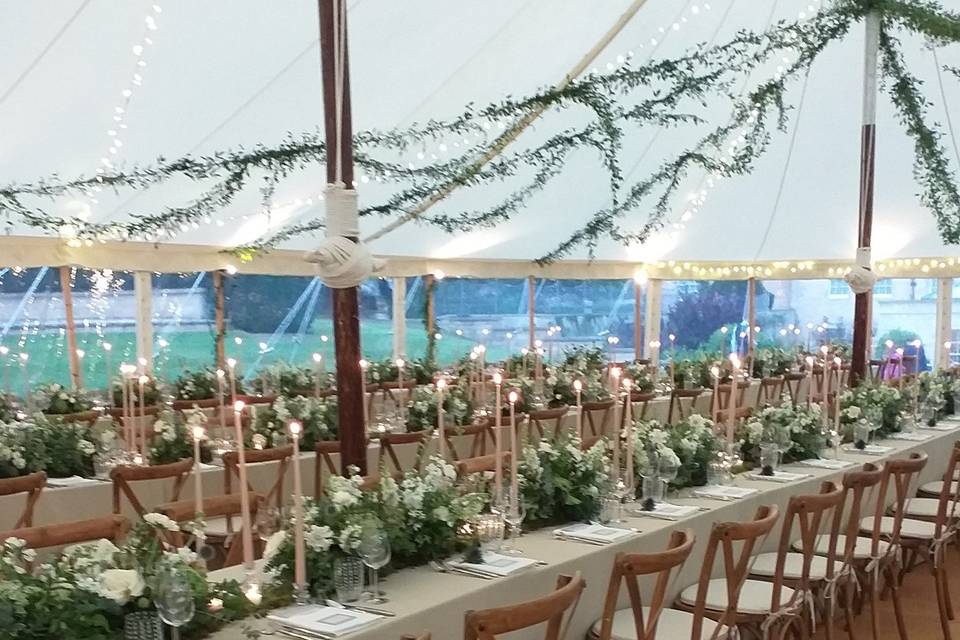 Large marquee wedding