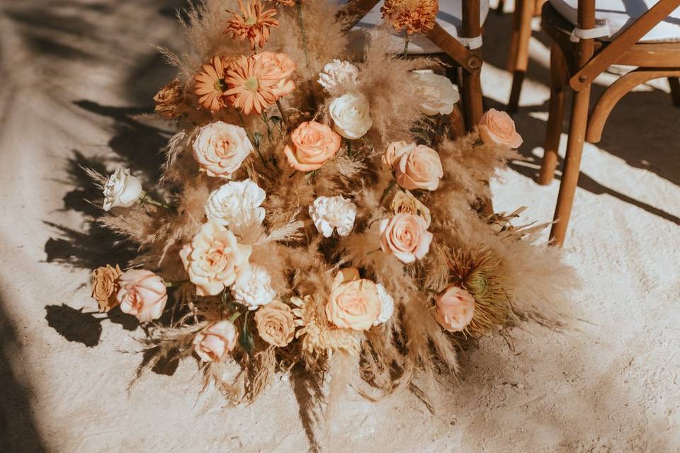 Beautiful beach set up