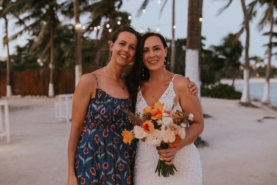 With the bride after ceremony