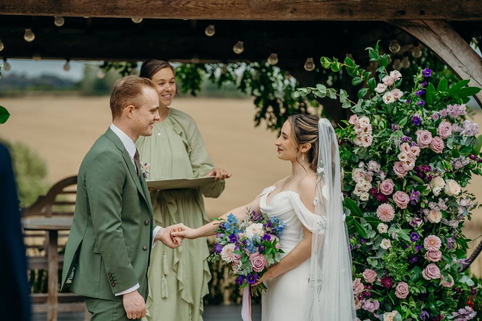 Stories during the ceremony