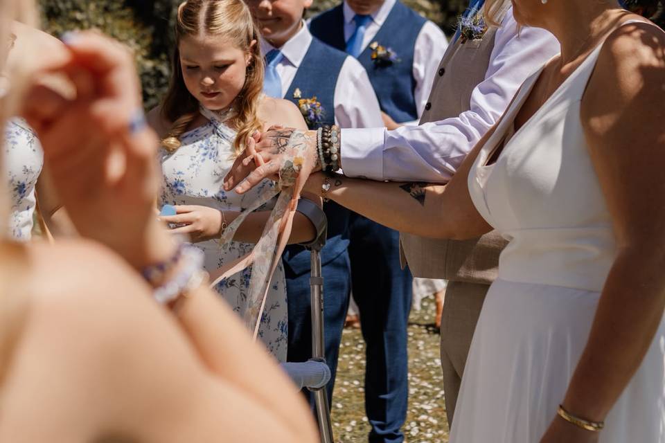 Hand fasting ceremony