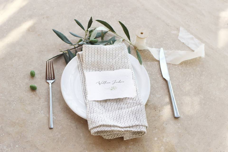 Tuscany Place Card