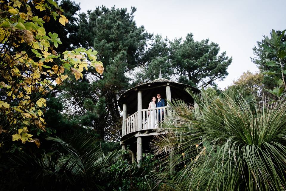 Garden Pagoda in the trees