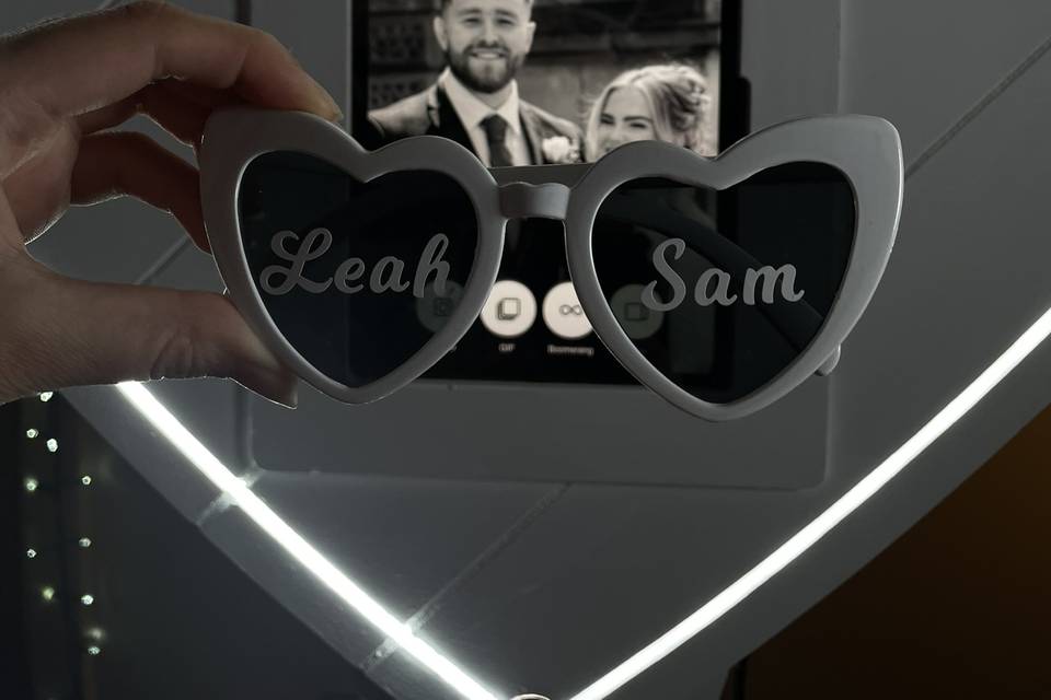 Personalised Glasses as props