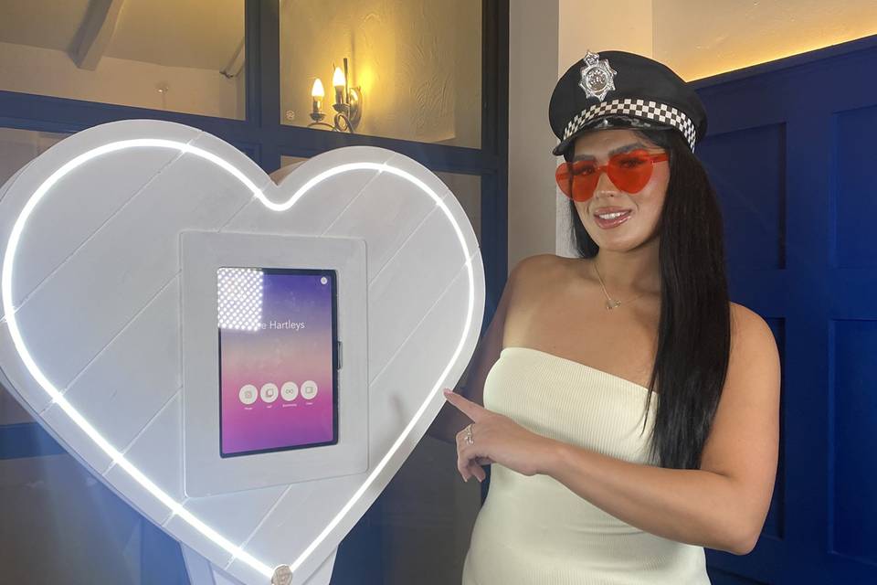 Heart Shaped Photobooth Hire