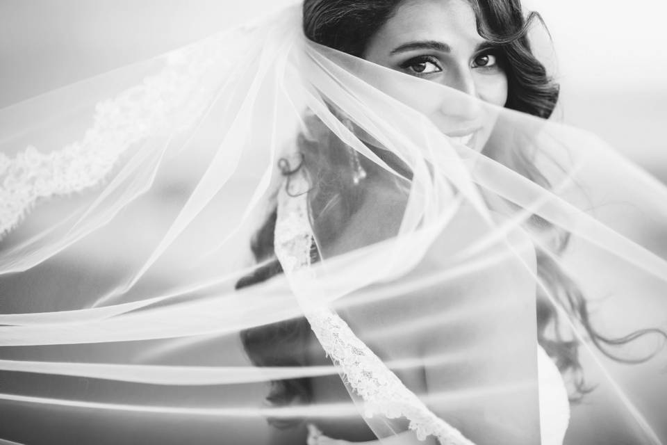 Scalloped veil