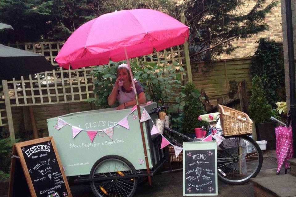 Sweet and candy floss cart