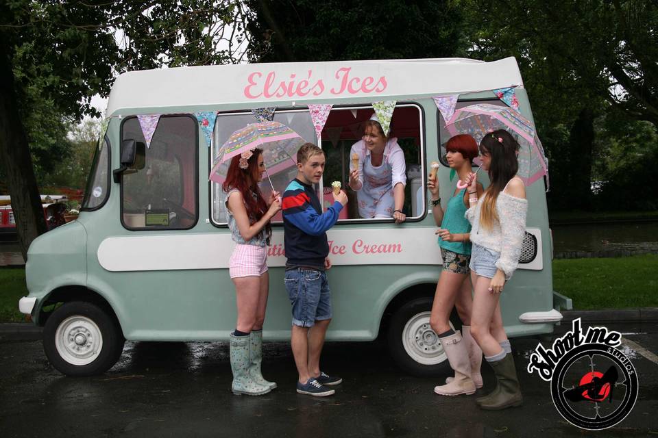 Ice cream van photo shoot