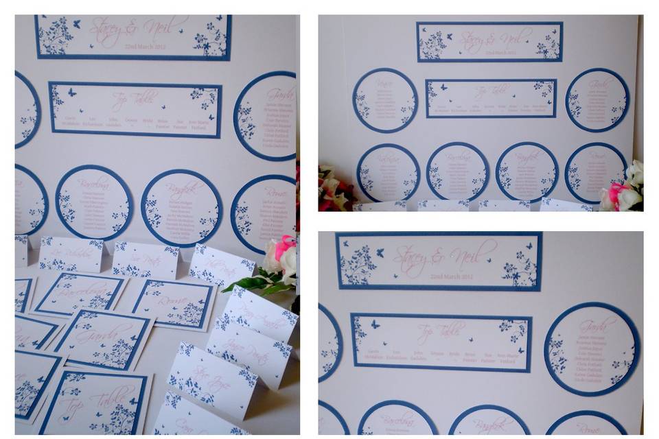 Floral Butterfly Table Plan