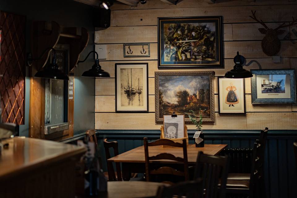 Cosy corners in the bar