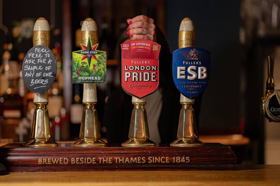 Great selection of cask ales