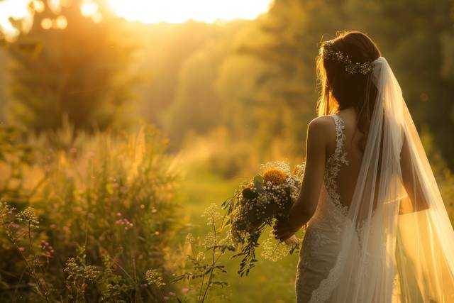 Golden Hour Bridal Portrait