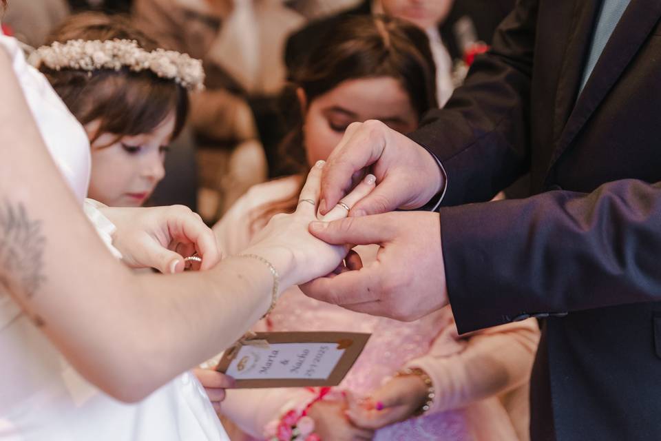 Ring on finger
