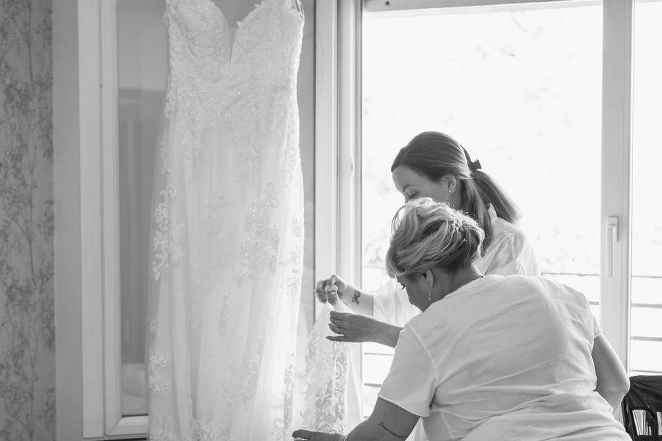 Bride prep