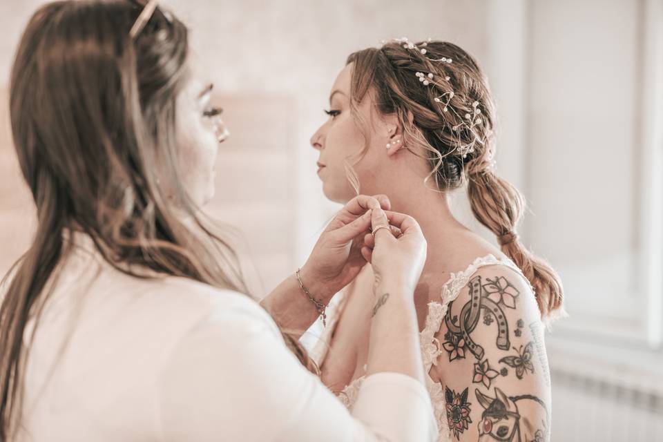 Bride prep
