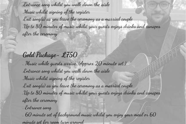 Wedding Packages 2