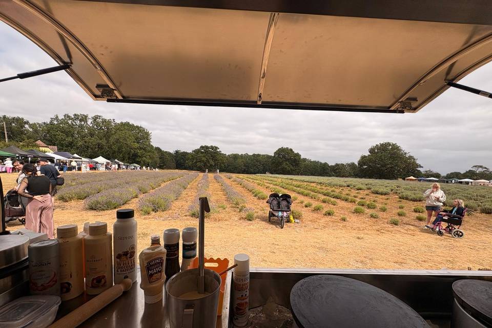 Market amongst Lavender