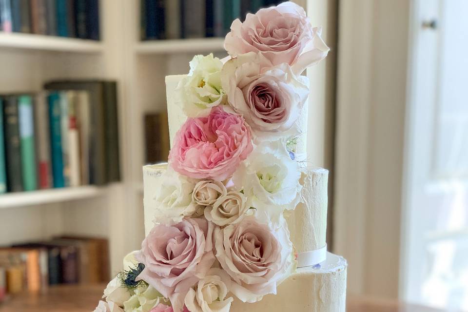 Buttercream & Fresh Flowers