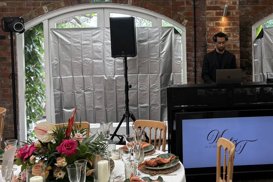 Set Up in The Orangery 🍊