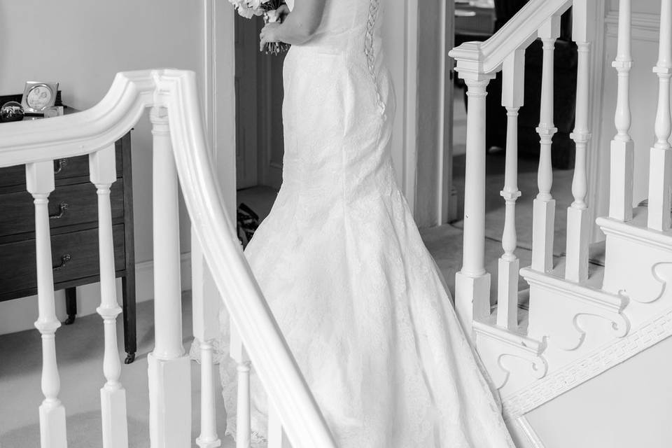 Bride in Stairway