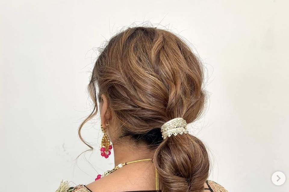 Fishtail bubble braid