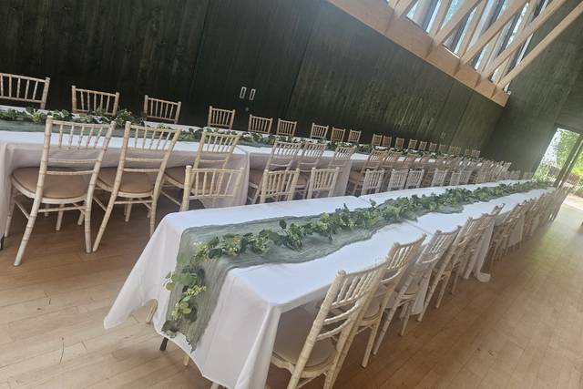 Wedding in a barn conversion