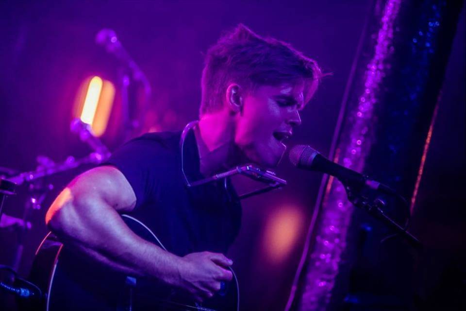 Dan with harmonica
