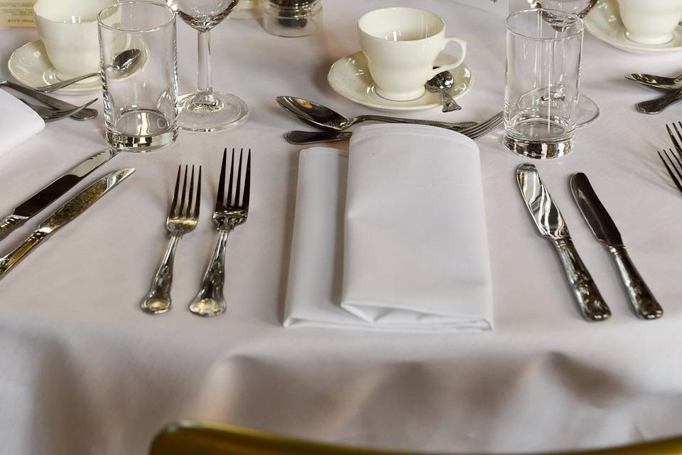 Crockery, cutlery, and glassware