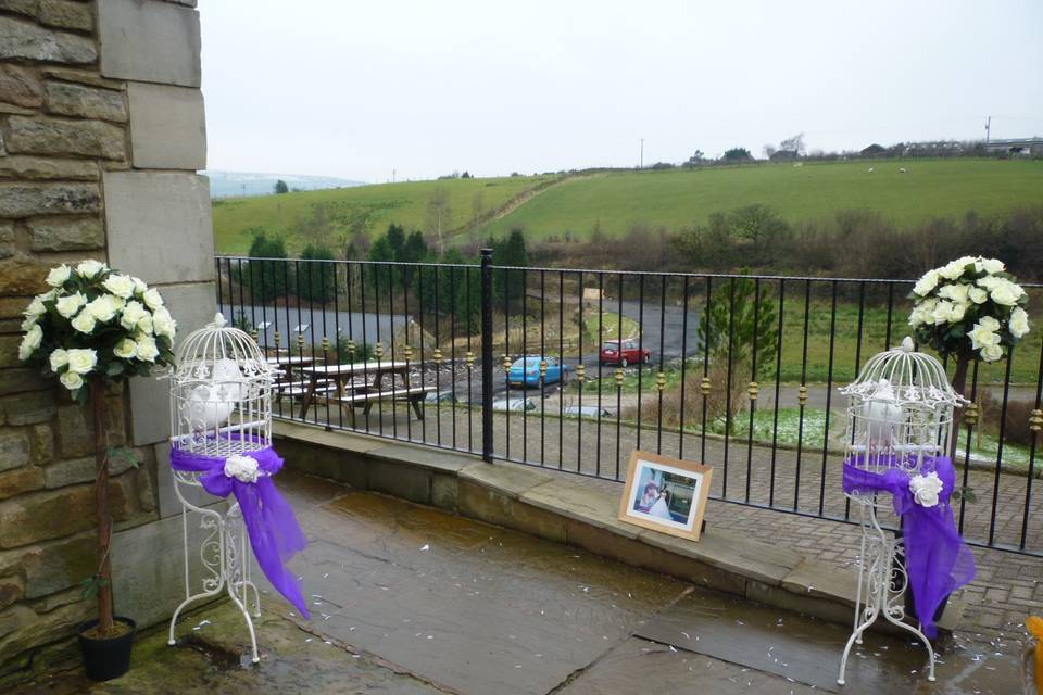 Wedding doves at the fishermans retreat