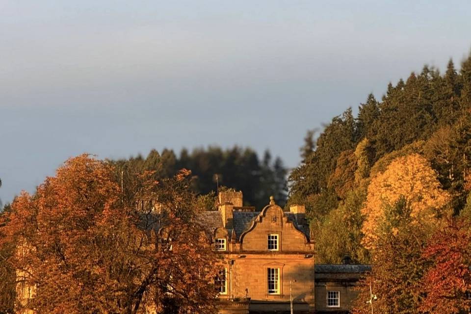 Main Building at Sunset