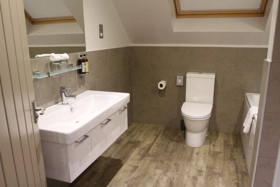 One of the bathrooms in our new bedrooms in the coachouse