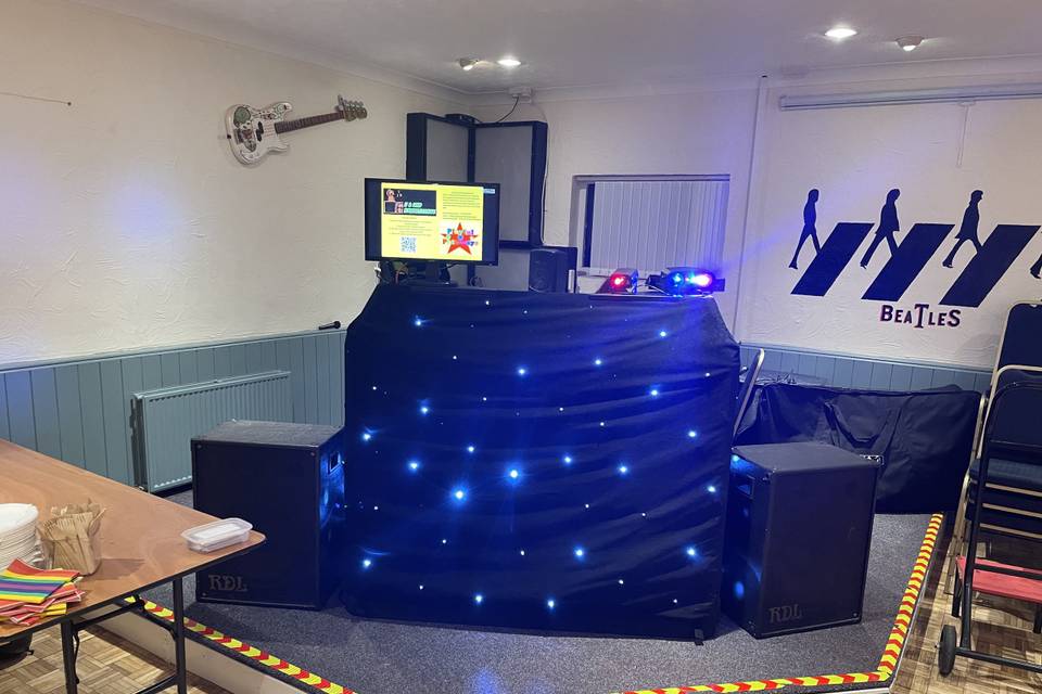 Karaoke black setup