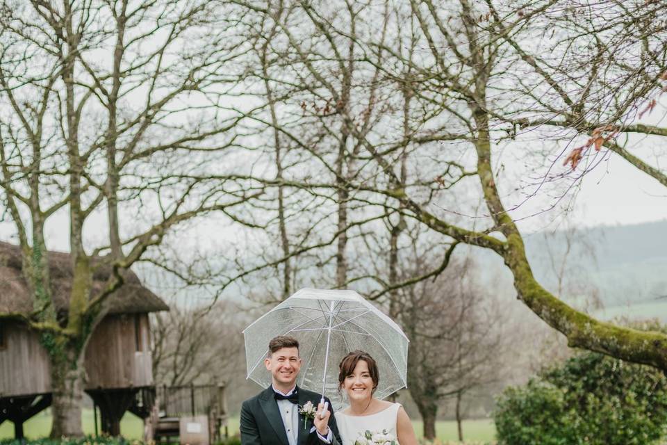 Umbrella Couple Photo