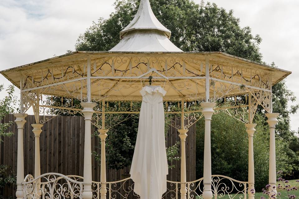 Wedding dress shot